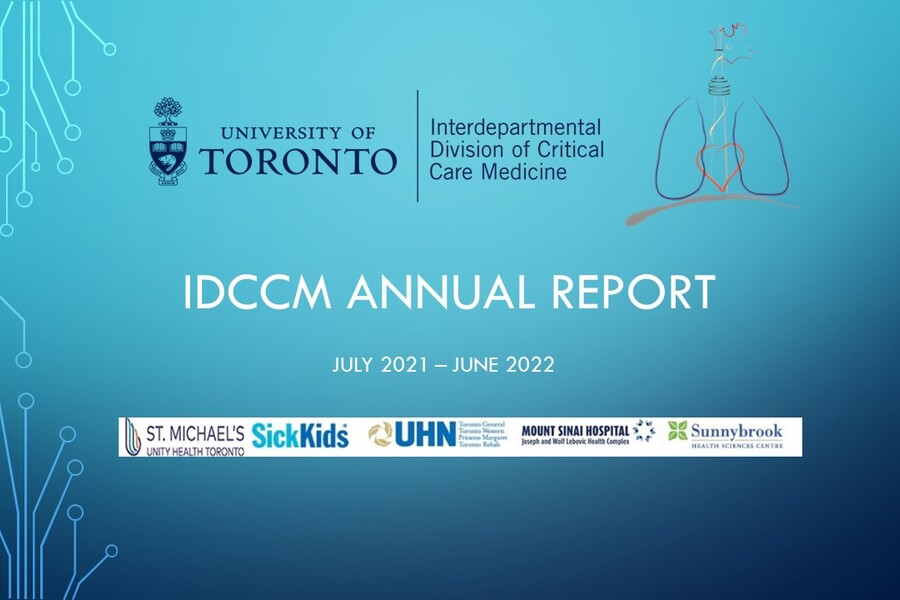 U of T IDCCM Annual Report Jul 2021 - Jun 2022